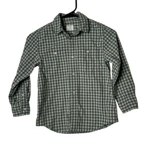 Crewcuts Kids Green Plaid Button Down Shirt